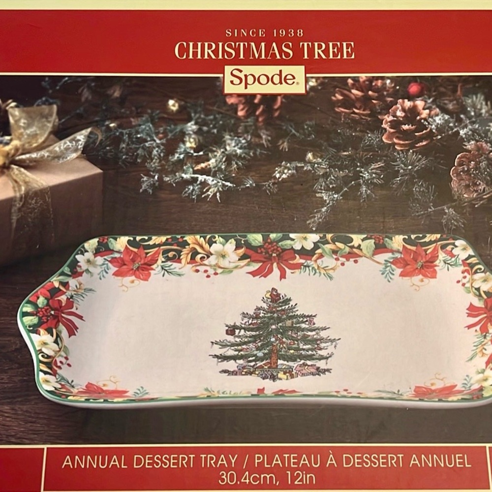 Spode Christmas Tree Dessert Tray - 2018